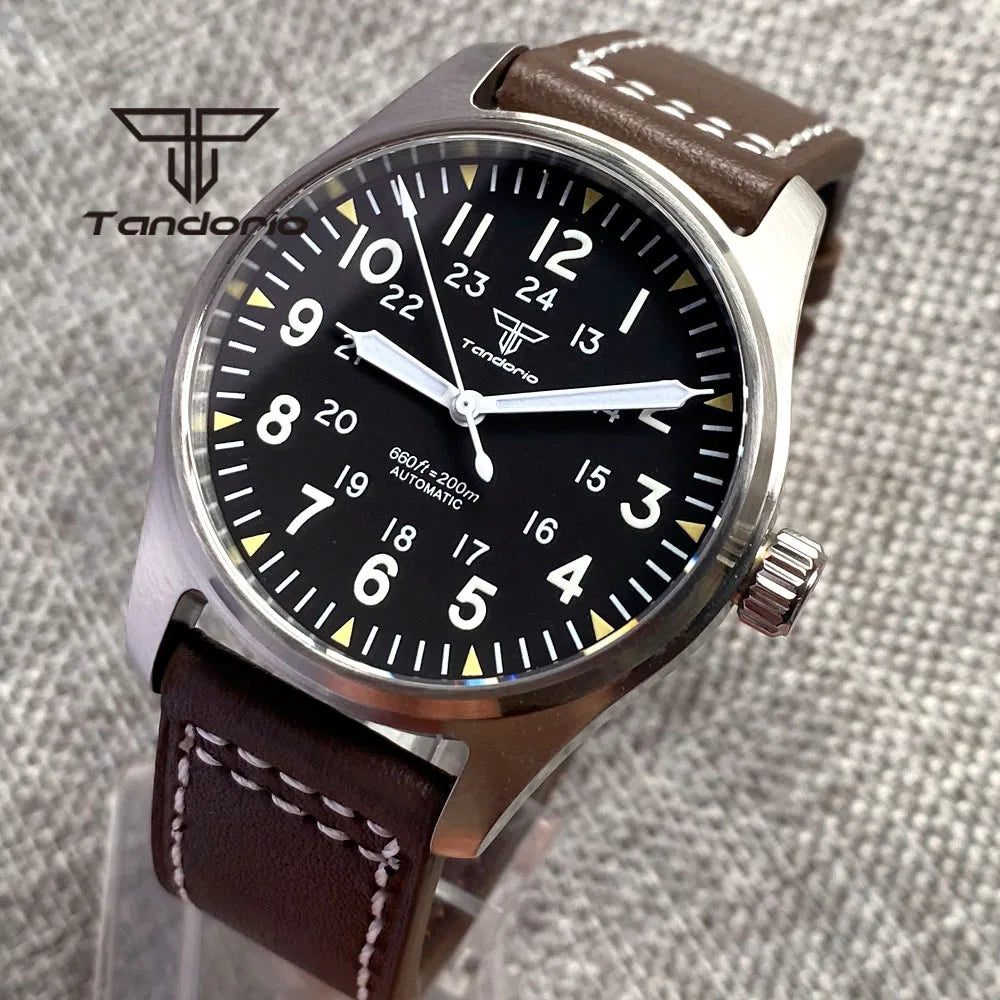 Tandorio 39mm 自動巻きダイバー ARコーティング サファイア 20気圧防水
