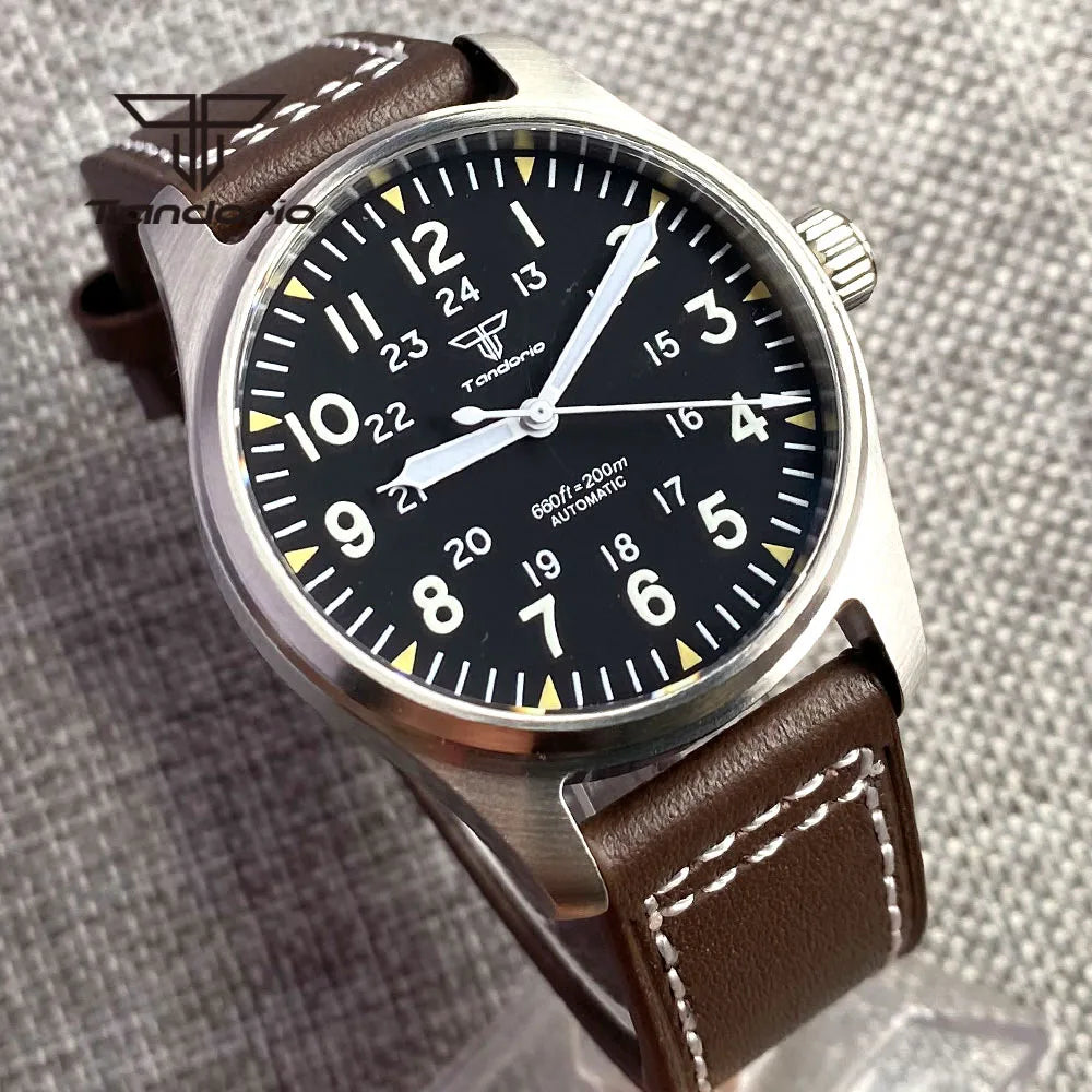 Tandorio 39mm 自動巻きダイバー ARコーティング サファイア 20気圧防水