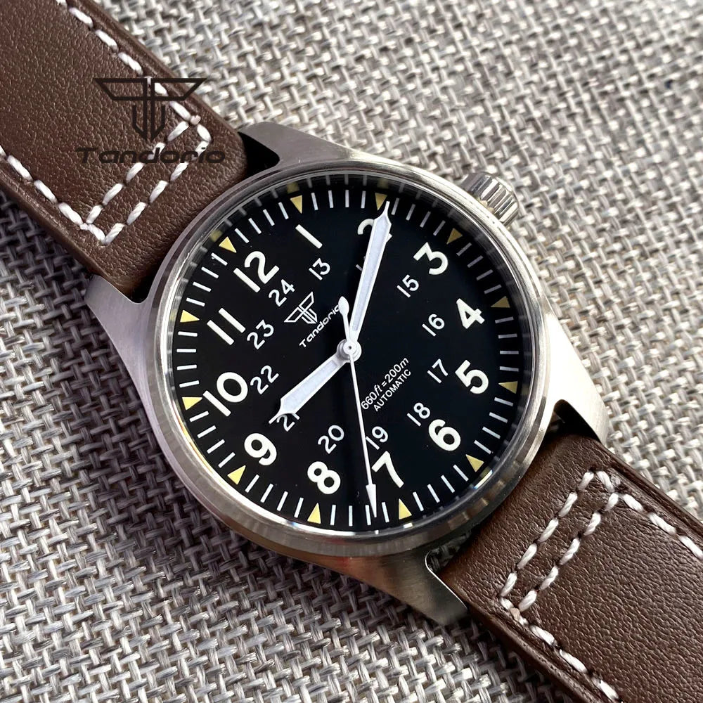 Tandorio 39mm 自動巻きダイバー ARコーティング サファイア 20気圧防水