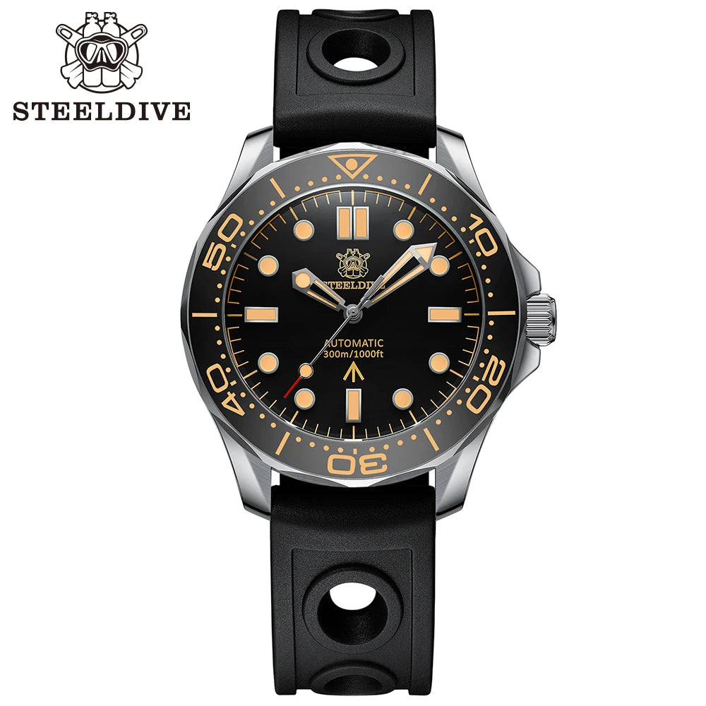 STEELDIVE SD1957 42mm セラミックベゼル 300m防水 自動巻きダイバー