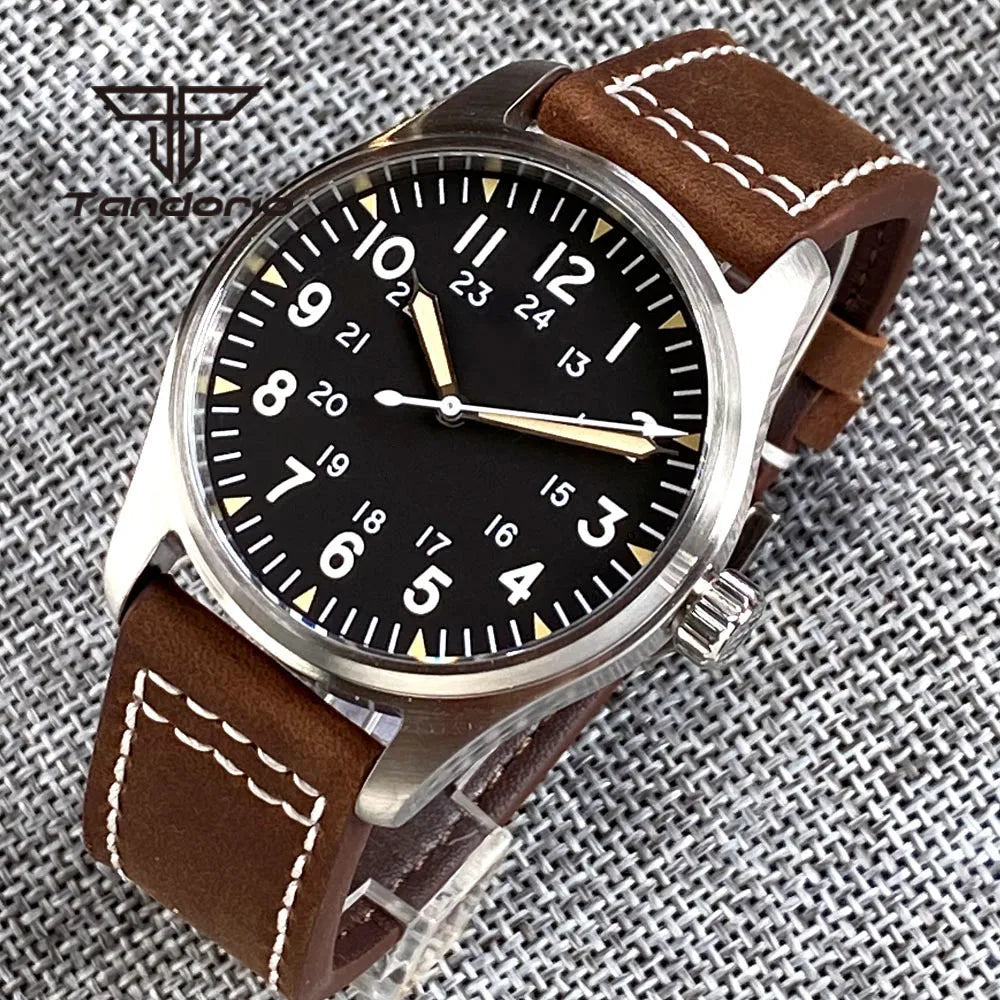 Tandorio 39mm 自動巻きダイバー ARコーティング サファイア 20気圧防水