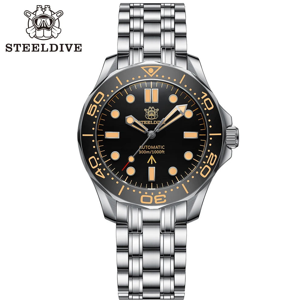 STEELDIVE SD1957 42mm セラミックベゼル 300m防水 自動巻きダイバー