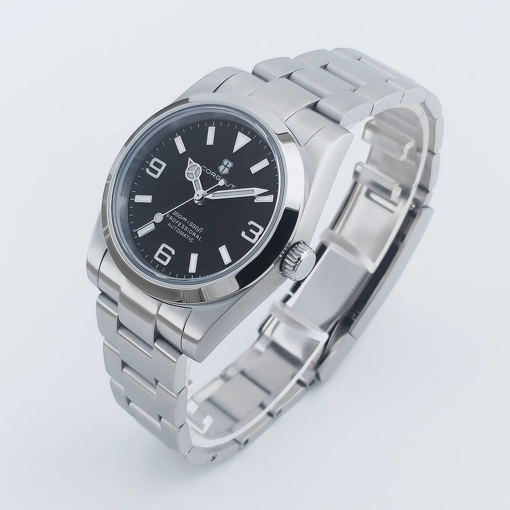 Corgeut 36/39mm 自動巻きクラシックウォッチ サファイアガラス 10気圧防水