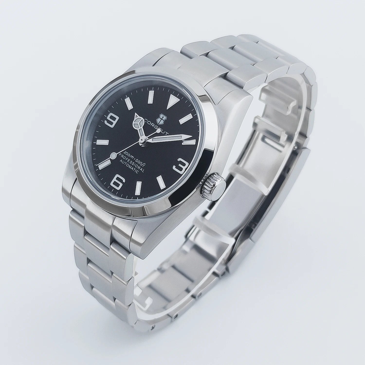 Corgeut 36/39mm 自動巻きクラシックウォッチ サファイアガラス 10気圧防水