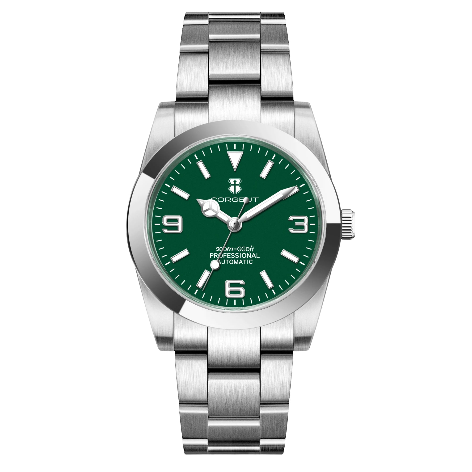 Corgeut 36/39mm 自動巻きクラシックウォッチ サファイアガラス 10気圧防水