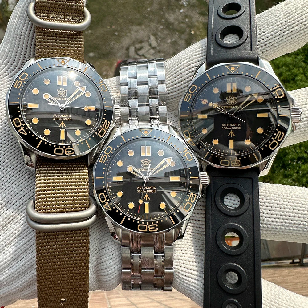 STEELDIVE SD1957 42mm セラミックベゼル 300m防水 自動巻きダイバー